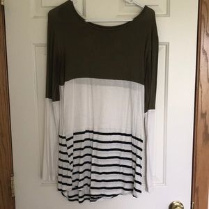 Tickled Teal long sleeve top